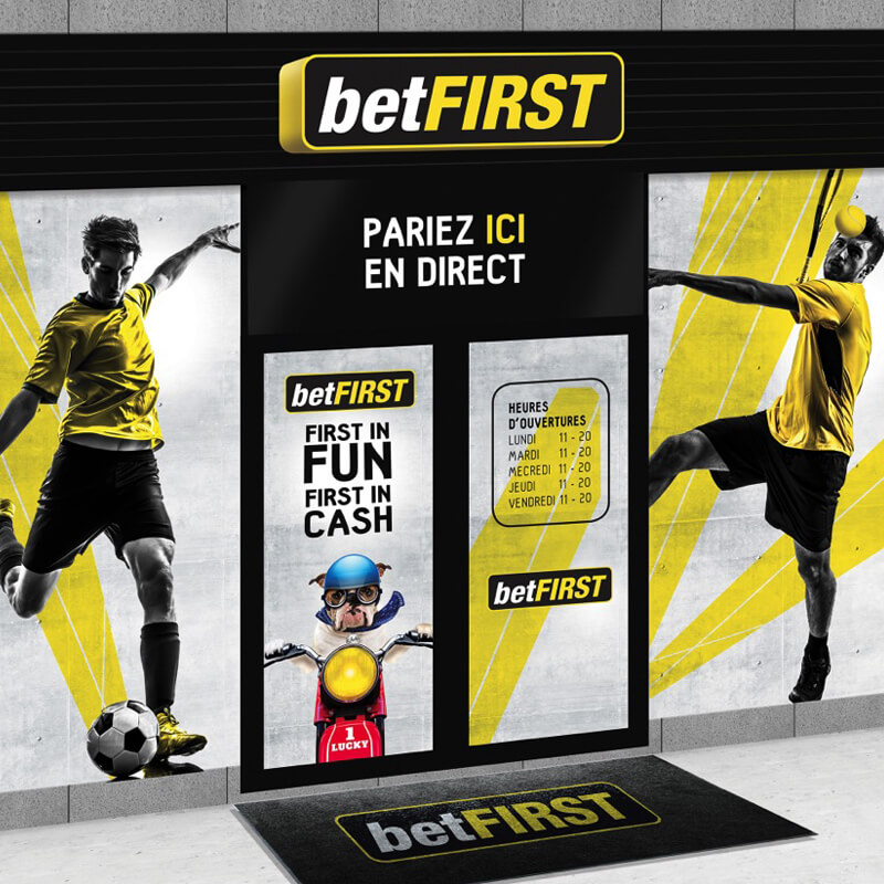 betFIRST Devanture paris sportifs illustration agence